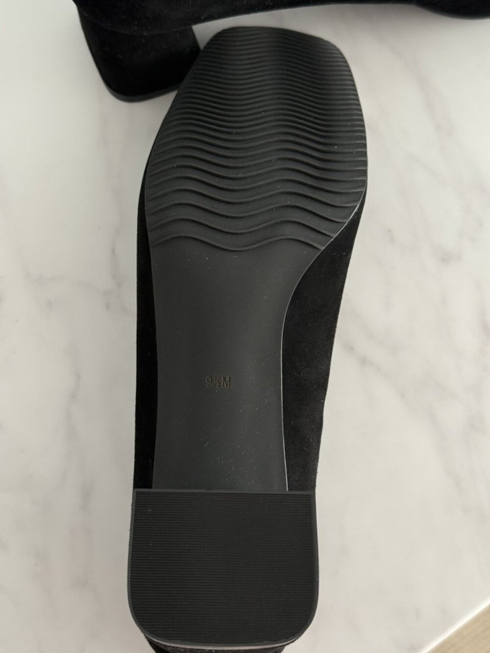 VANELI Ashlan Suede Square-Toe Loafer Pump - Picture 4 of 6